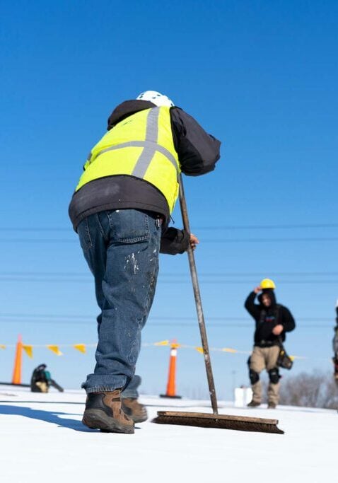 Installing flat roof